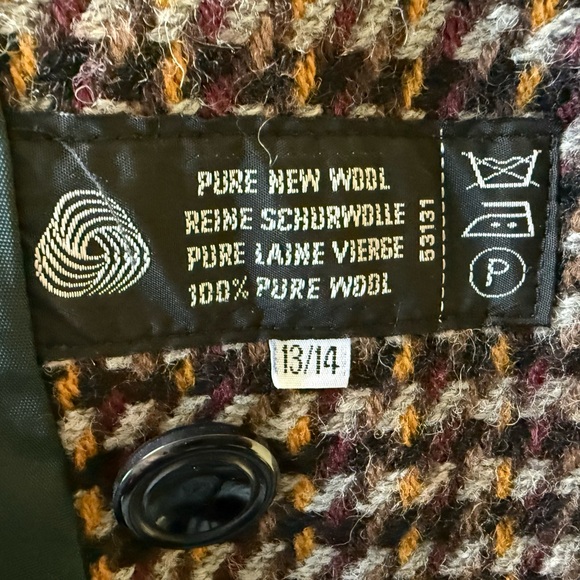 80s Pure Wool Houndstooth Coat - Picture 7 of 7